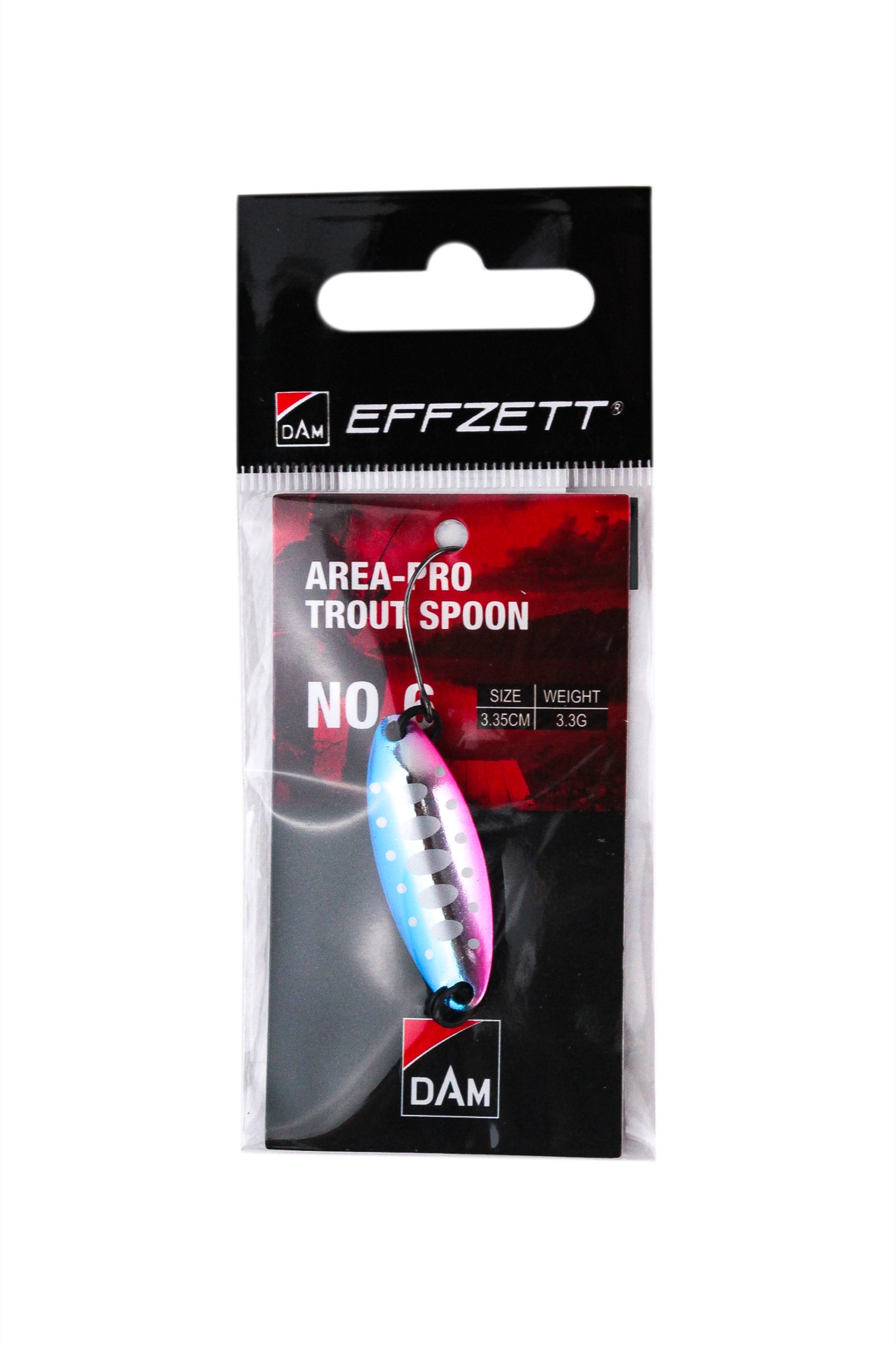 Блесна DAM Effzett Pro trout spoon №6 3,35см 3,3гр  blue smolt UV - фото 1