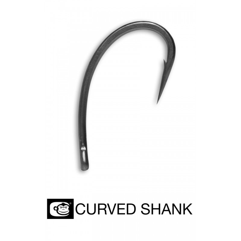 Крючки Ridge Monkey RM-Tec Curved shank barbed №6 - фото 1