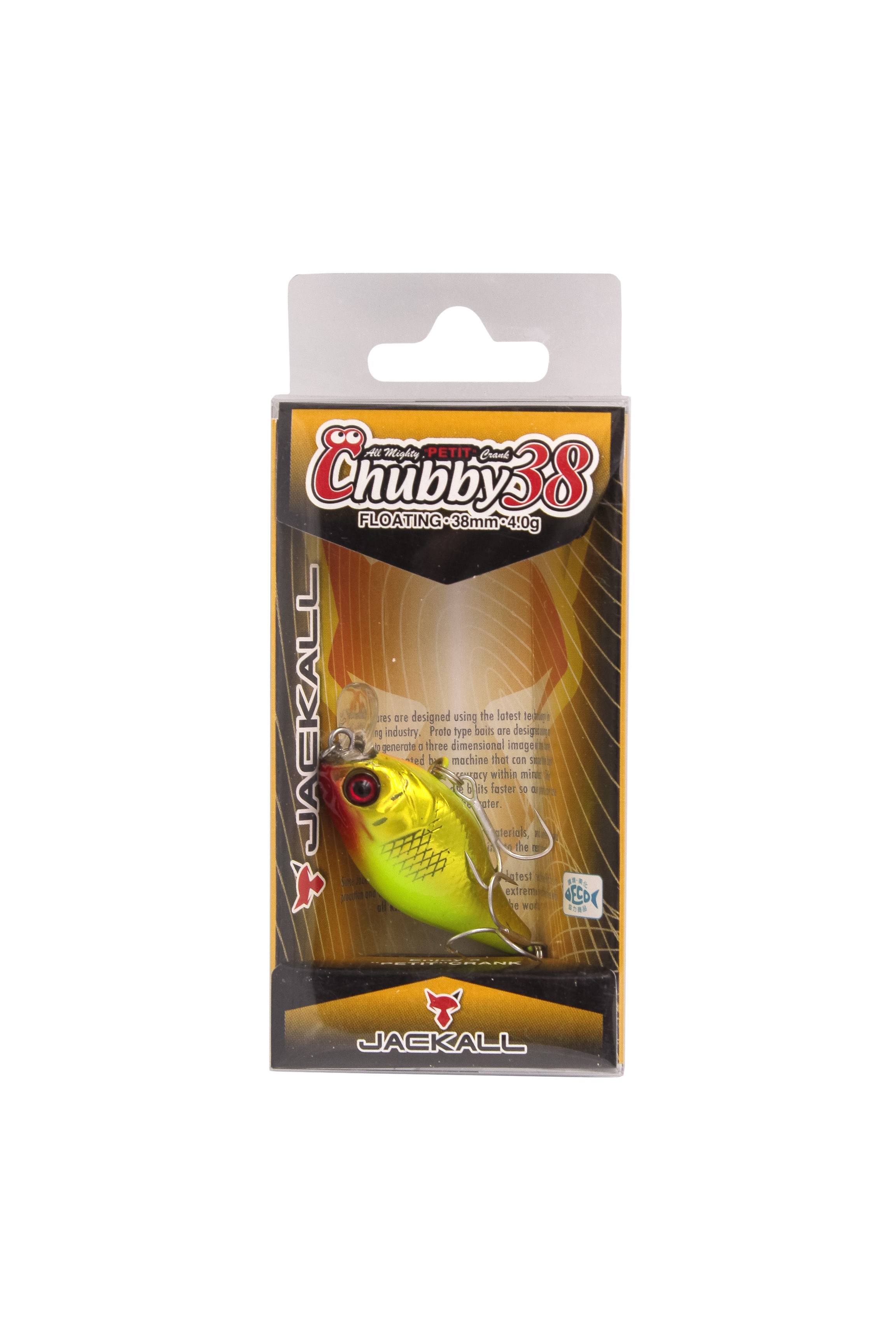 Воблер Jackall Chubby 38 gold & chart - фото 1