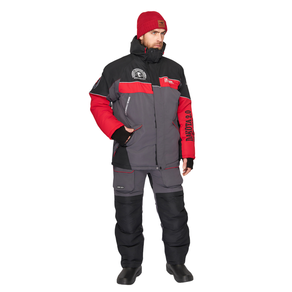 Костюм Alaskan Dakota 2.0 красный/серый/черный - фото 1