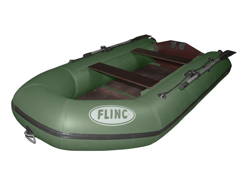 Лодка Flinc FT290L надувная зеленая
