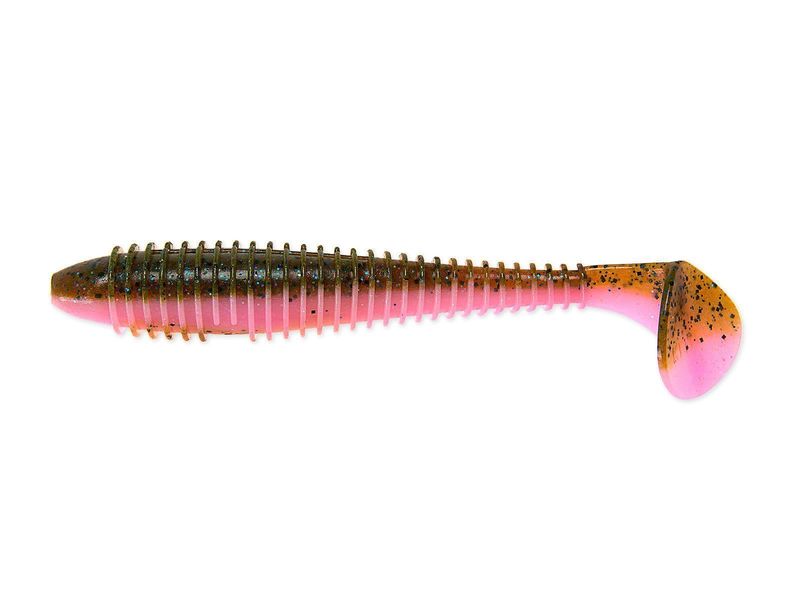 Приманка Keitech 4,8" FAT Swing Impact - Motoroil / Pink - фото 1