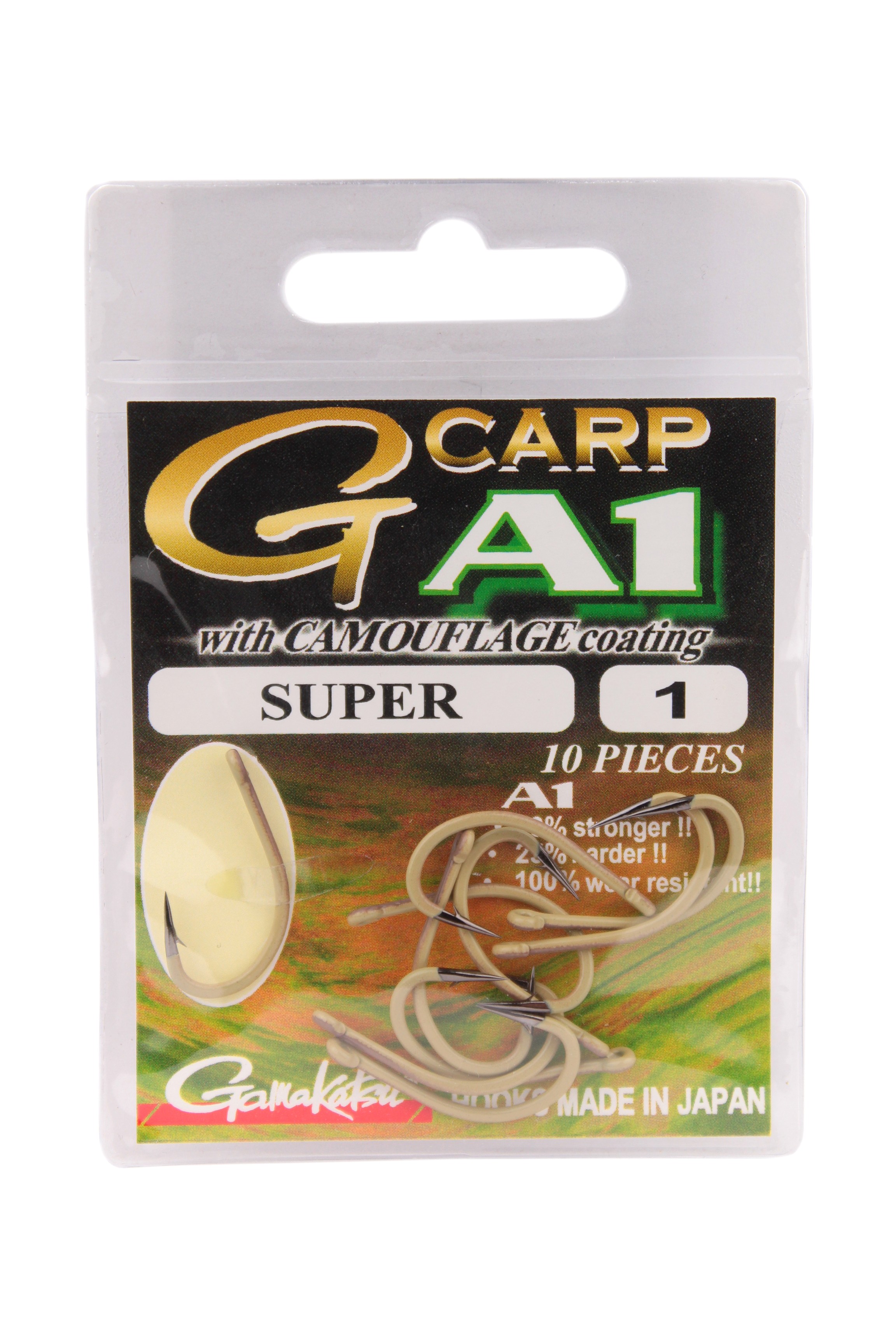 Крючок Gamakatsu G-Carp A1 super camou №1 - фото 1
