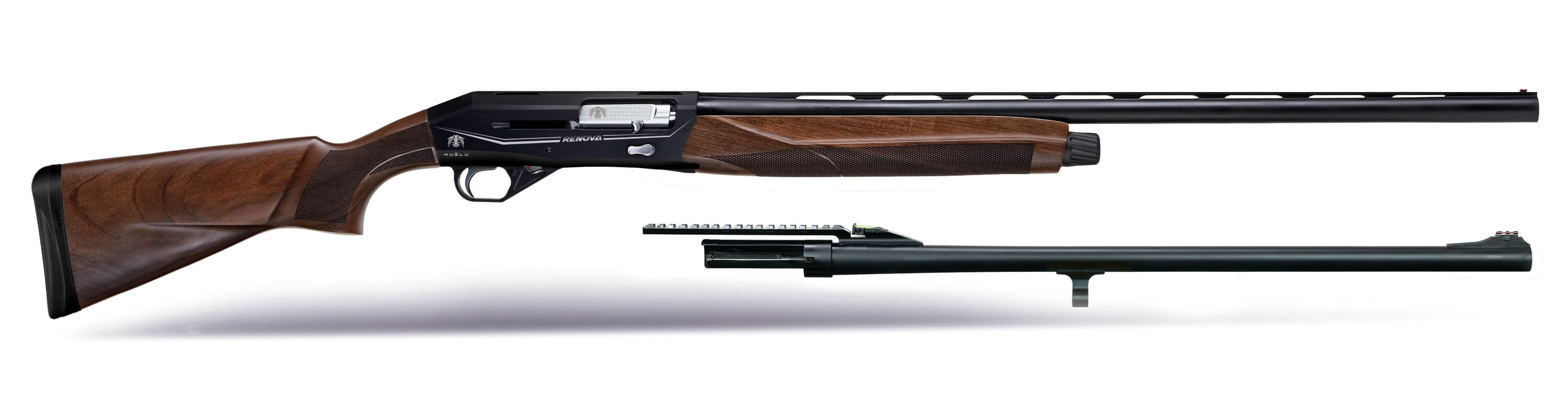 МП Ружье Huglu Renova Combo II Wood Cantilever 12x76 760/610мм slug - фото 1