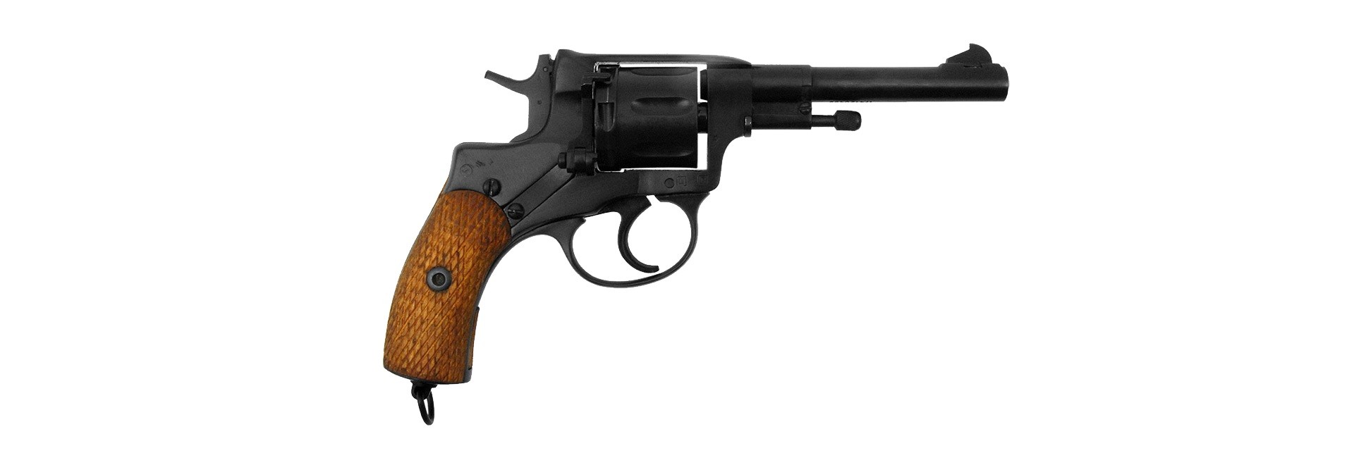 Револьвер КК СХ Наган ИЖ-172 КОМ1 списанный охолощенный - фото 1