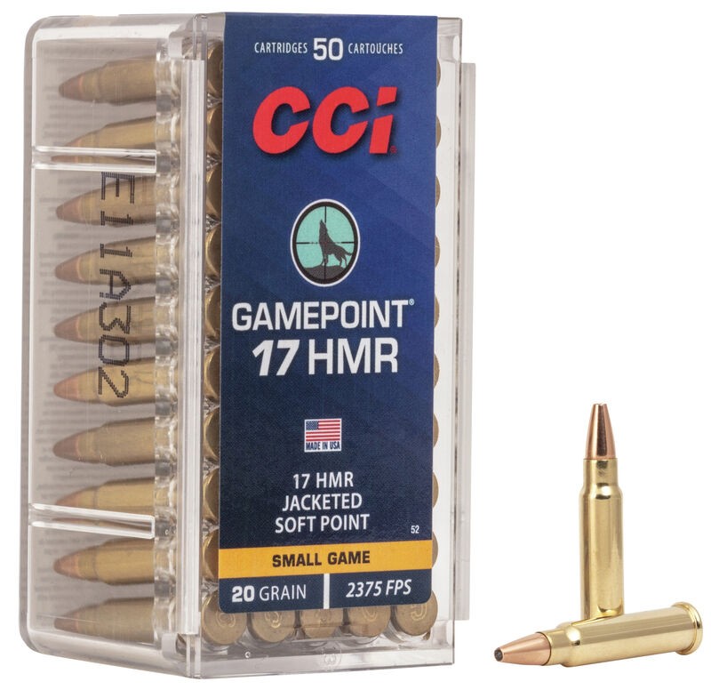 Патрон 17HMR CCI GamePoint  JSP 1,3гр (50 шт) - фото 1