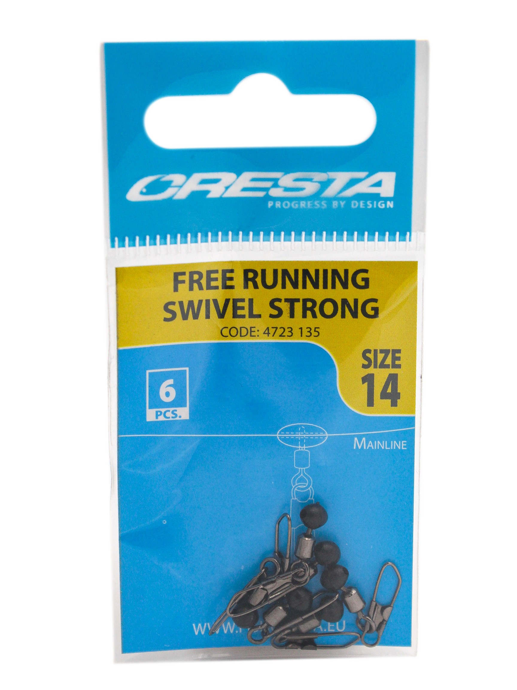 Вертлюг SPRO с карабином free running swivel strong №14 - фото 1
