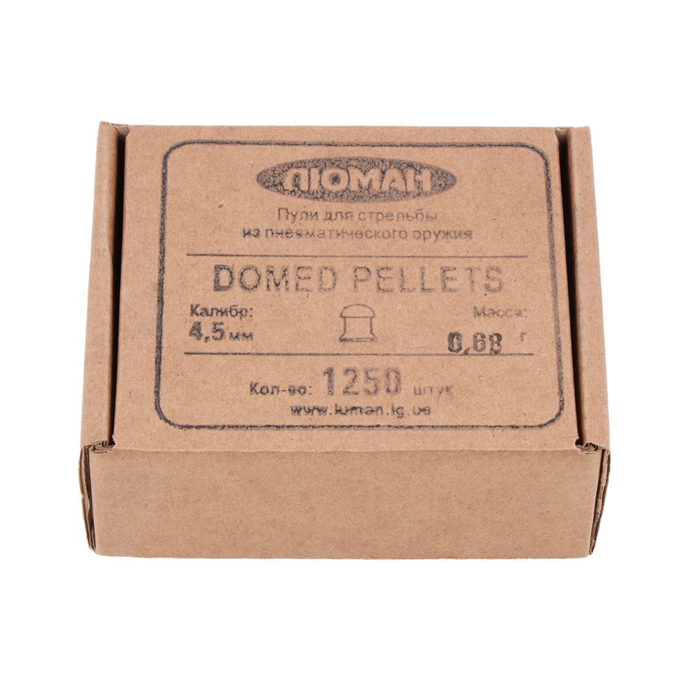 МП Пуля пневм. "Domed pellets", 0,68 г. 4,5 мм. (1250 шт.) (16 в упаковке) - фото 1