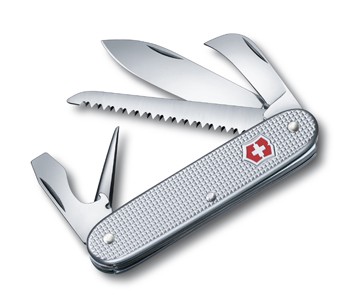 Нож Victorinox Pioneer 93мм 7 функций серебристый - фото 1