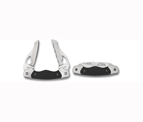 Нож Spyderco Byrd Wings Slipit скл. двухклинковый 6.9 см сер - фото 1