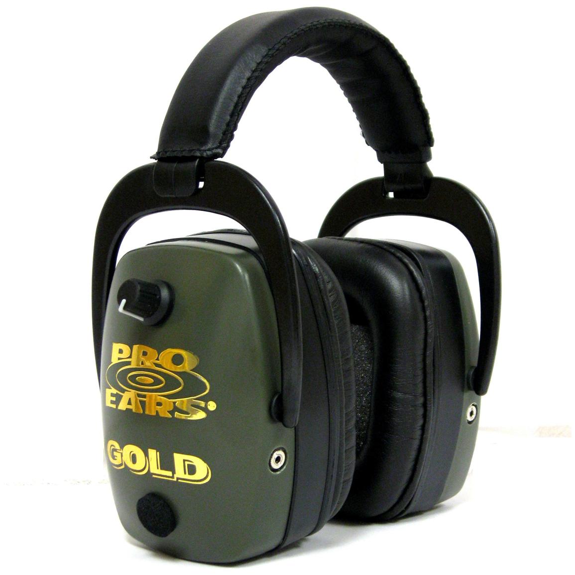 Наушники Pro Ears Pro mag gold стендовые стерео складные активные зел