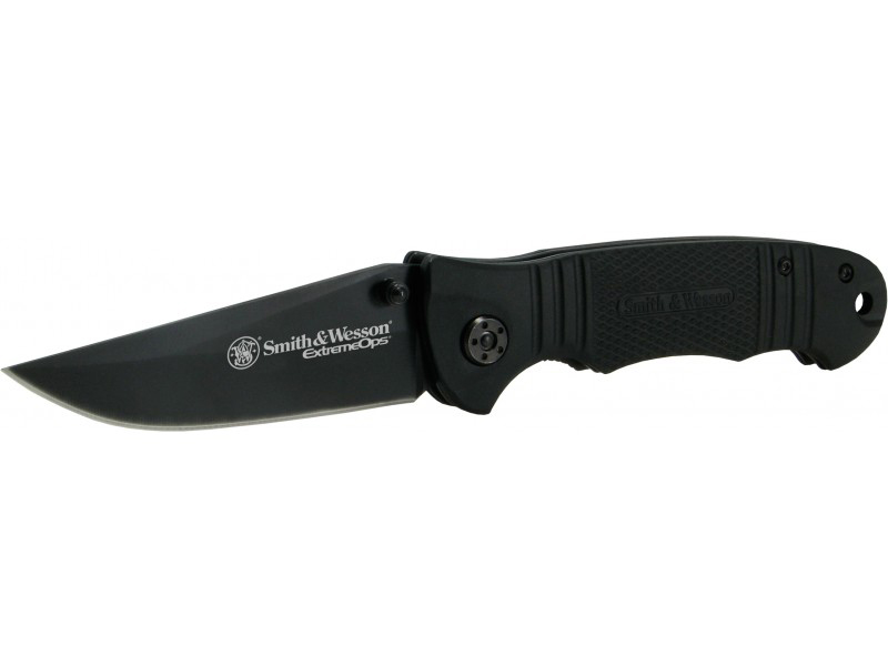 Нож Smith&Wesson SWEX1 складной сталь 7Cr17 алюминий - фото 1