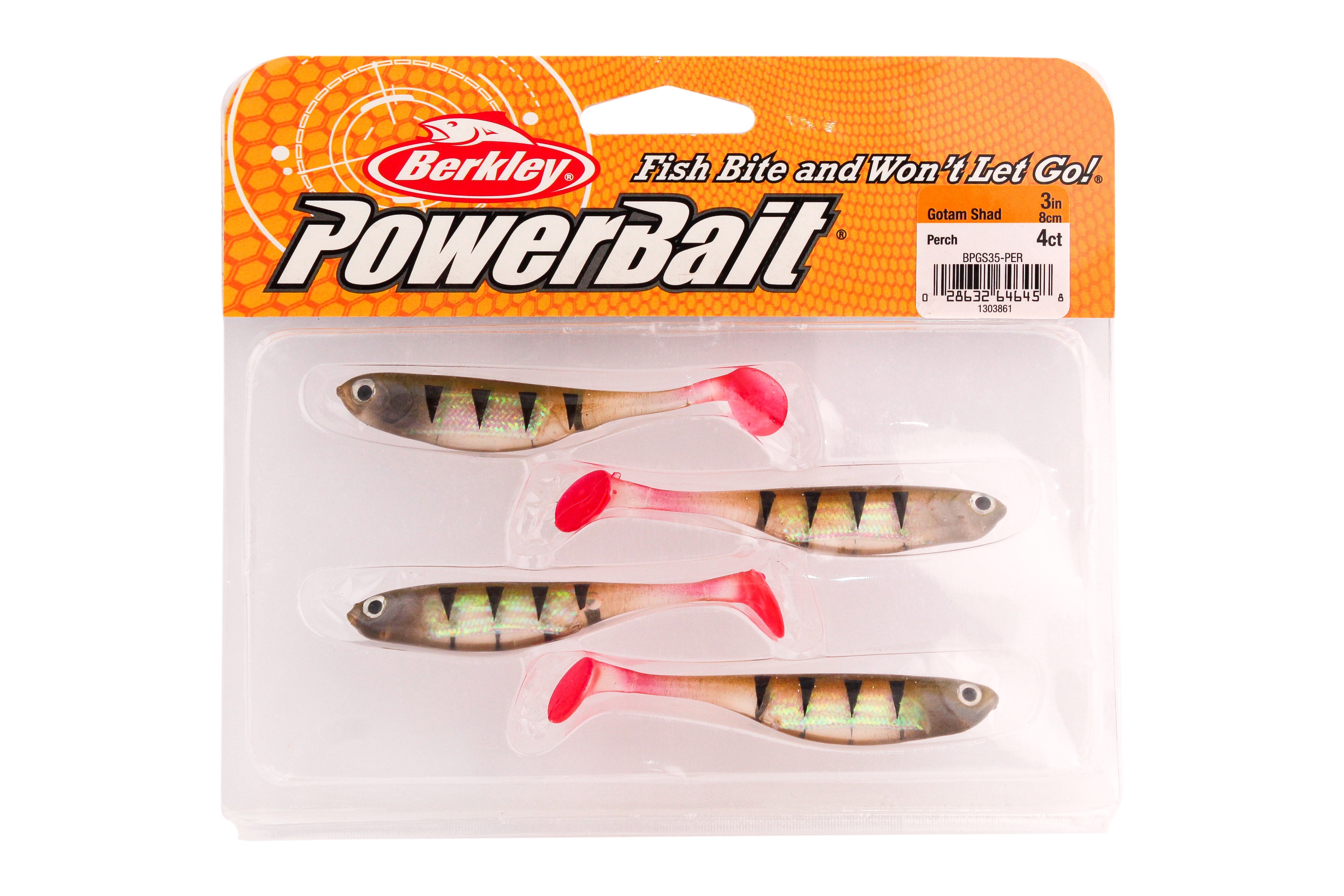 Приманка Berkley Powerbait Gotam Shad Perch 8 cm - фото 1