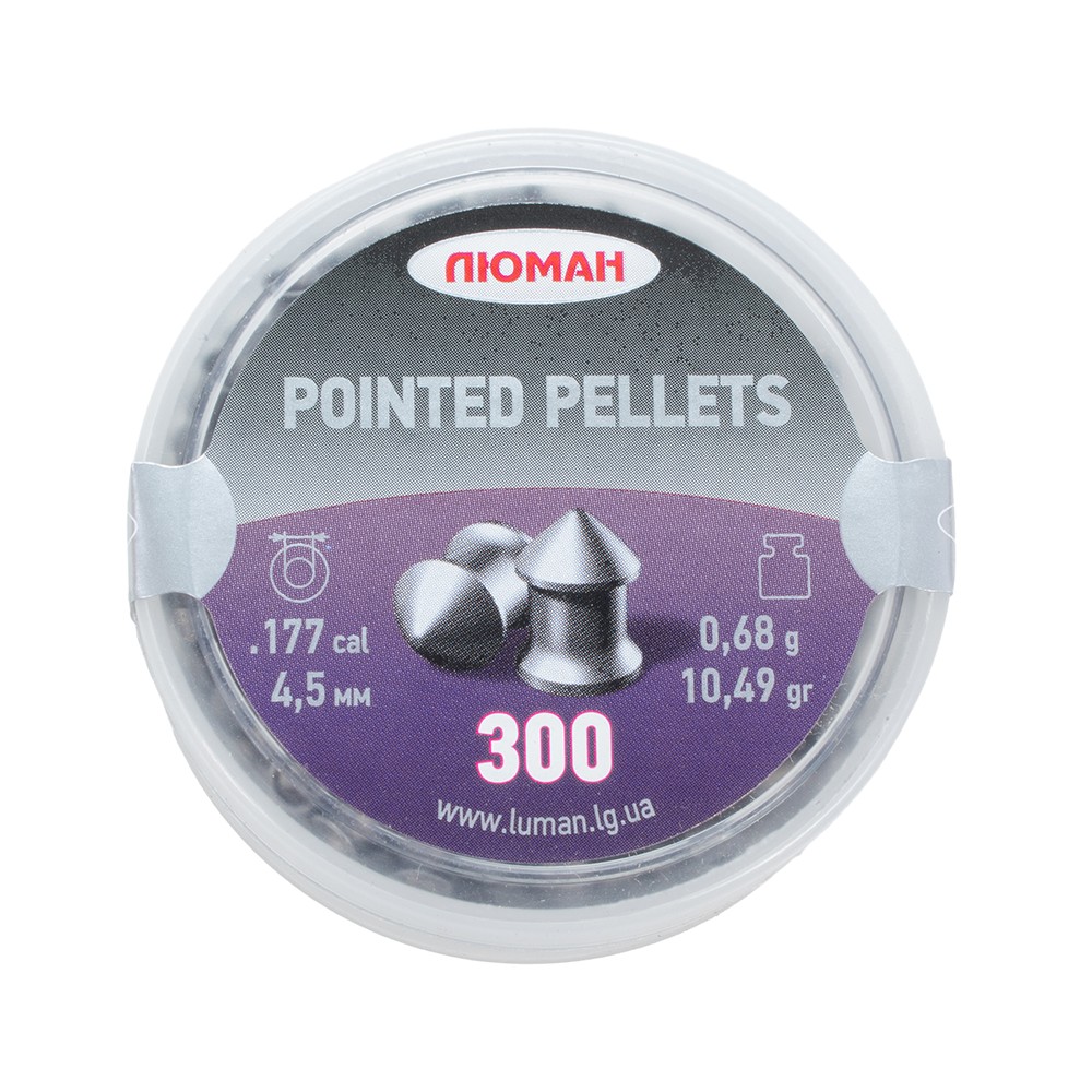 МП Пуля пневм. "Pointed pellets", 0,68 г. 4,5 мм. (300 шт.) (60 в упаковке) - фото 1