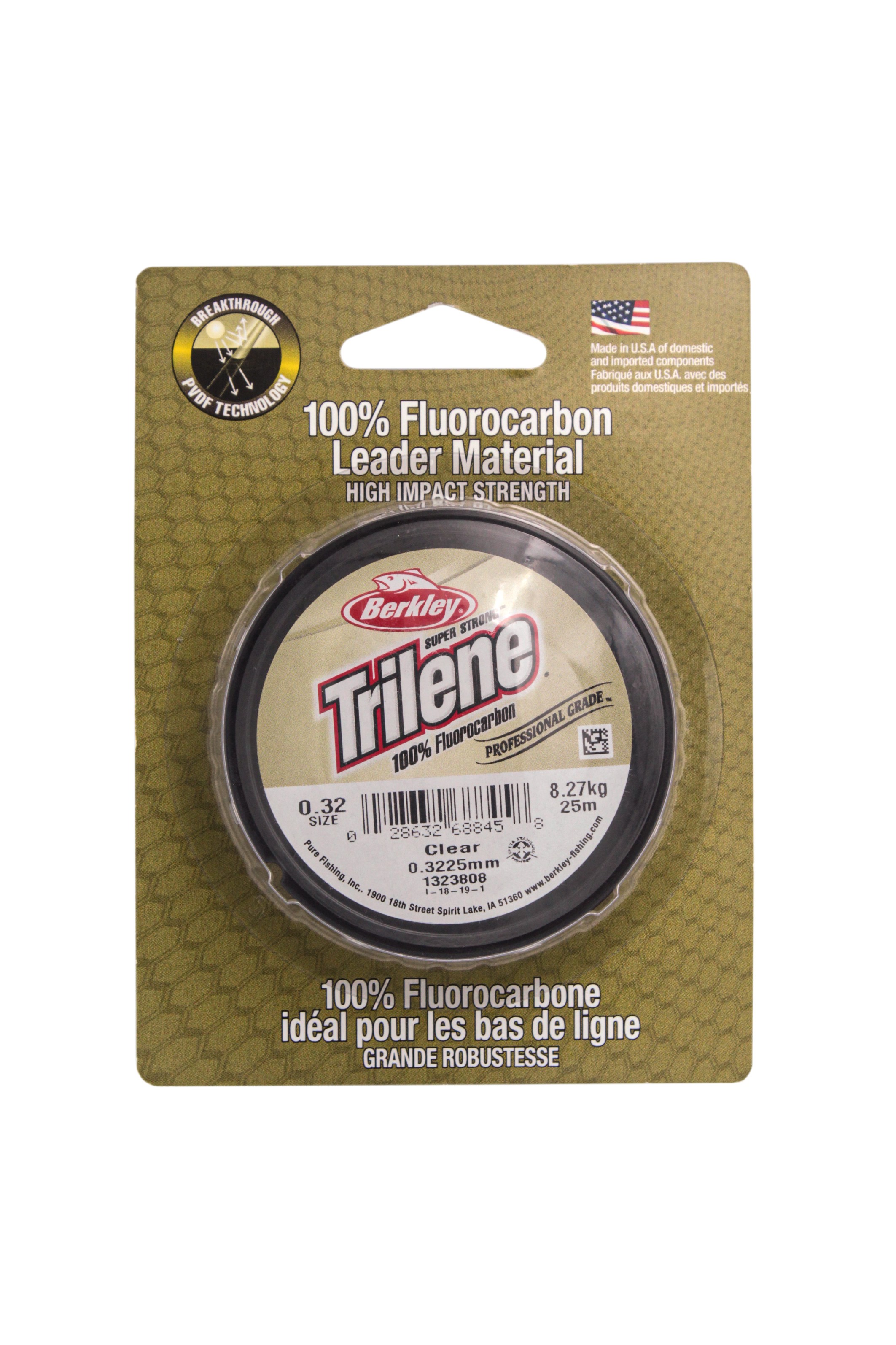 Леска Berkley Trilene Fluorocarbon clear 25m 0.32 - фото 1