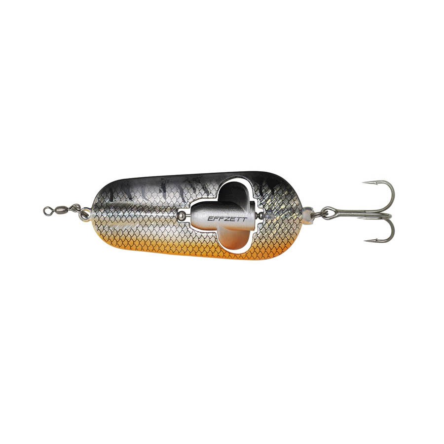 Блесна DAM Effzett Rattlin spoon 8см 40гр black orange UV - фото 1
