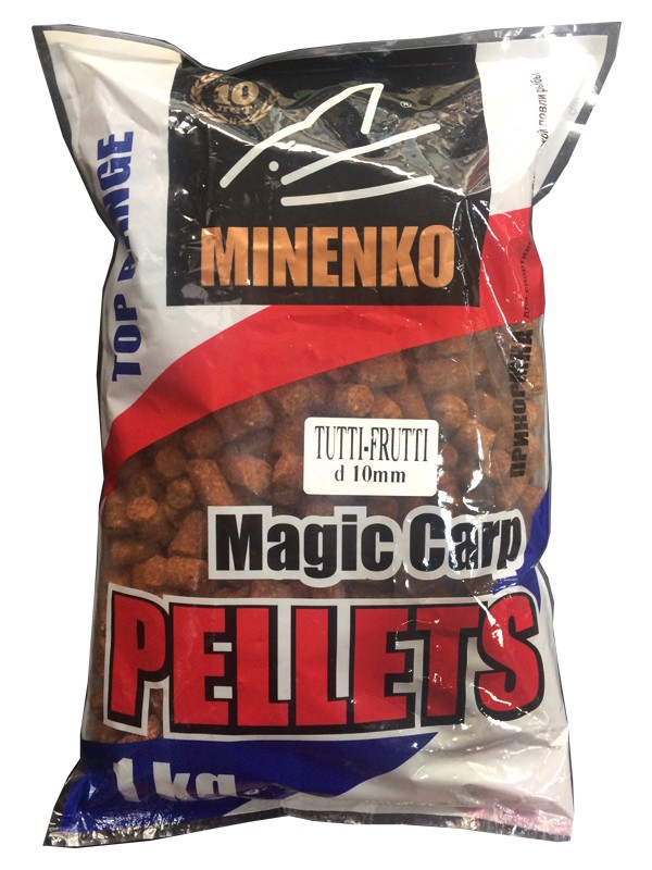 Пеллетс MINENKO Magic carp Тутти-Фрутти 10мм 1кг - фото 1
