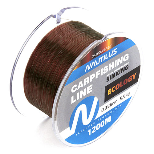 Леска Nautilus Ecology 0,331мм 9,5кг 1200м camouflage Com - фото 1