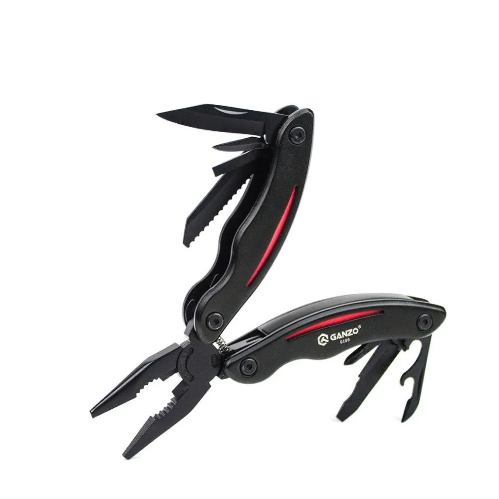 Мультитул Ganzo G109 10 в 1 черный - фото 1