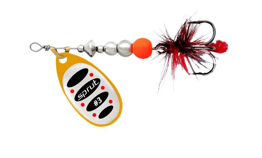Блесна Sprut Alba Ball System Spinner №3 7гр OSBK - фото 1