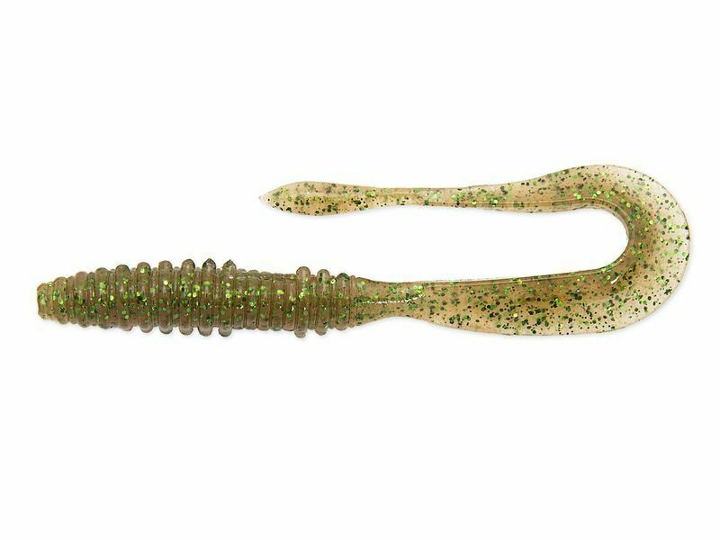 Приманка Keitech Mad Wag mini 3,5"Sahara Olive Flk. - фото 1