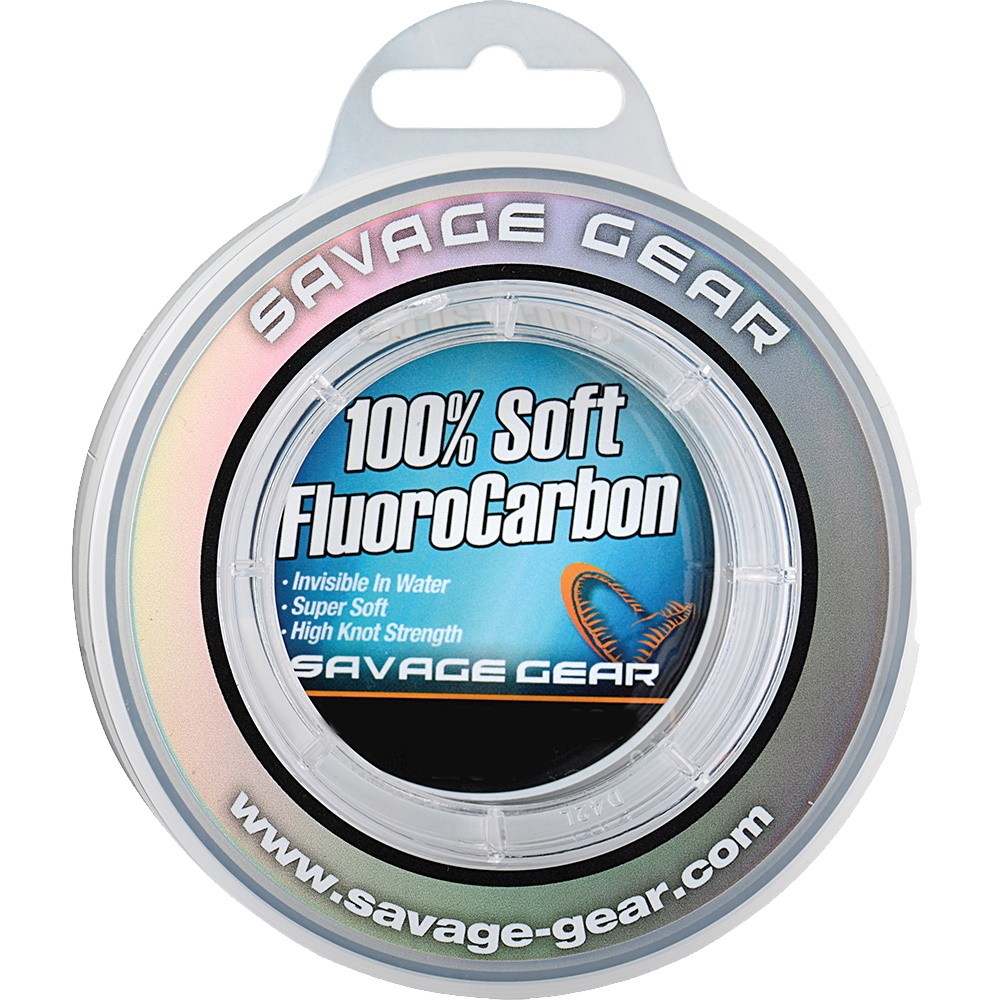 Леска Savage Gear Soft Fluorocarbon 40м 0,36мм 8,4кг 17lbs Clear - фото 1