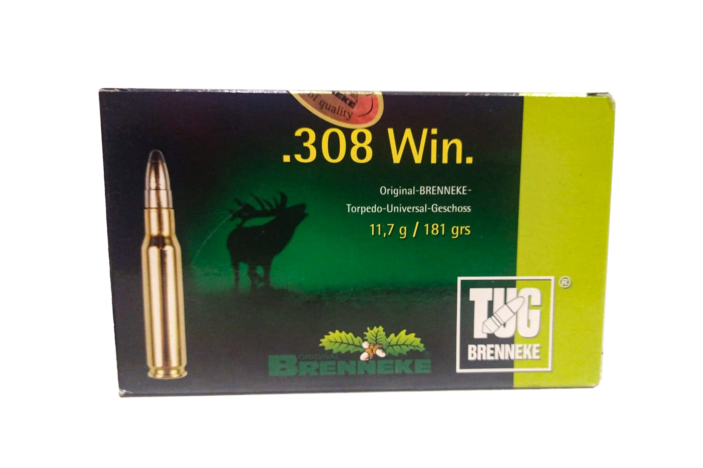 Патрон 308Win Brenneke TUG 11,7 1/20