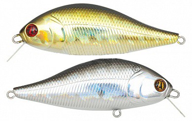 Воблер Pontoon21 Bet-A-Shad BASH-75F-SR-222Dbl 75мм 12.7гр 0.1-0.3м - фото 1