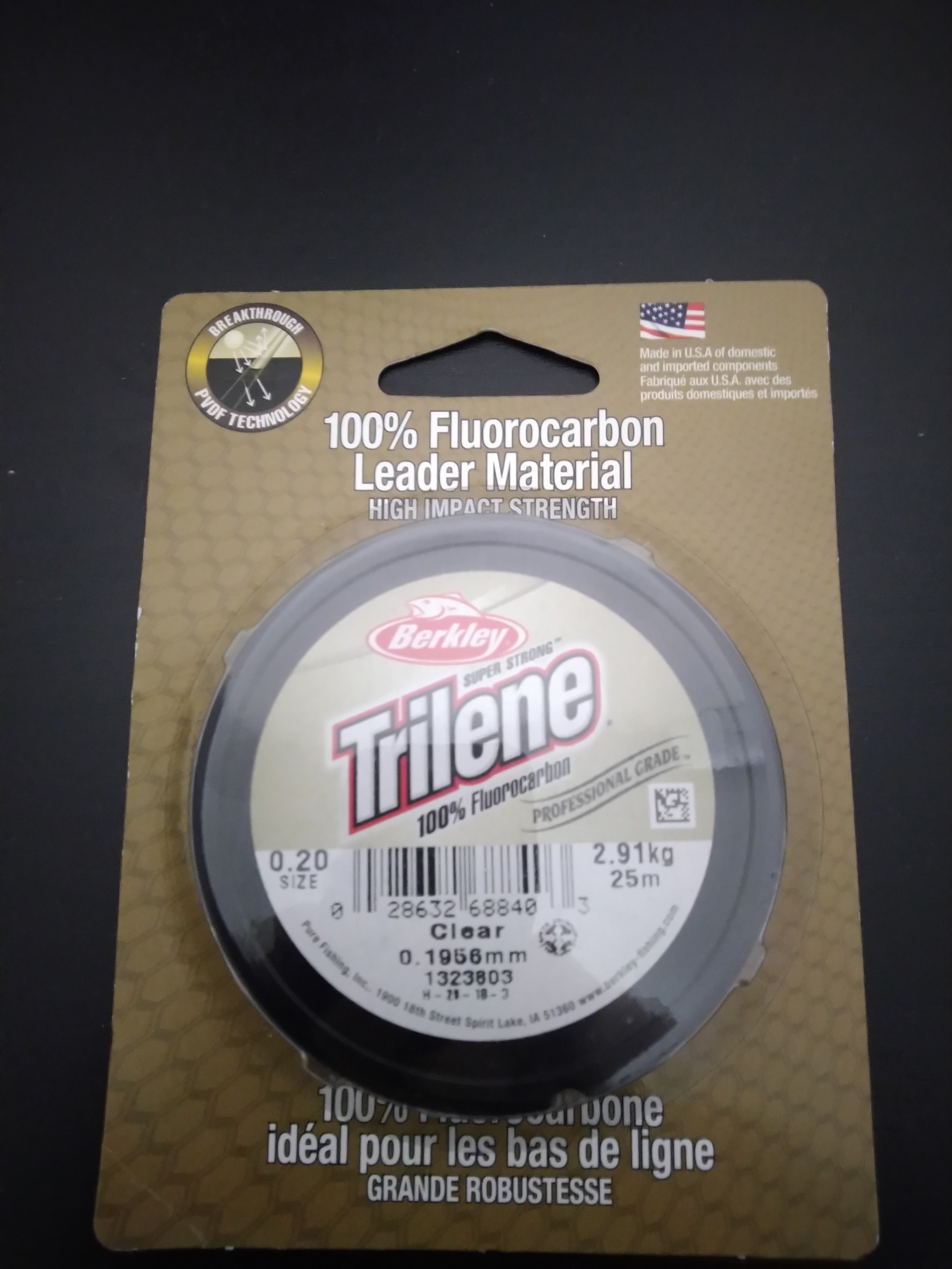 Леска Berkley Trilene Fluorocarbon clear 25m 0.20: отзывы