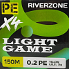Шнур Riverzone Light Game X4 PE 0,2 150м 3,0кг yellow: отзывы
