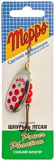 Блесна Mepps Aglia PTS №4 silver/Red dots