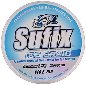 Шнур Sufix Ice braid 50м 0,06мм