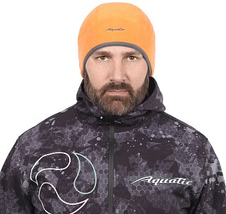 Шапка Aquatic теплая softshell флис camo black - фото 4