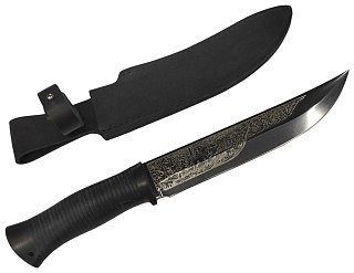 Нож Росоружие Атаман 95x18 кожа рисунок - фото 1