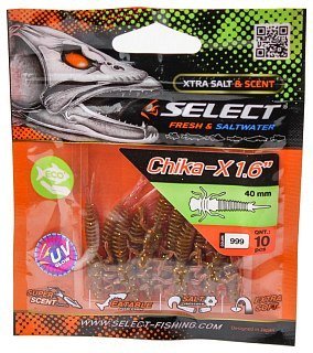Приманка Select Chika-X 1.6" цв. 999 уп 10шт - фото 1