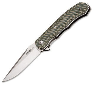 Нож Boker Magnum Satin Green складной 440A рукоять G10 - фото 1