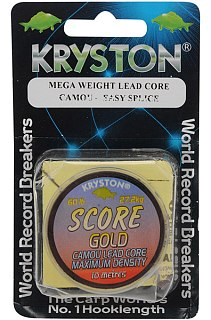 Поводочный материал Kryston Score gold camou 10м 60Ibs   - фото 4