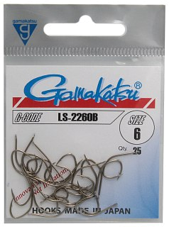 Крючок Gamakatsu LS-2260B bronze №6 - фото 1