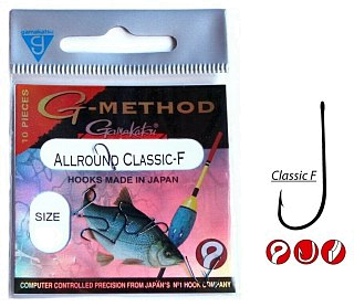 Крючок Gamakatsu G-Method allround black №12 - фото 2
