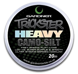 Поводочный материал Gardner trickster heavy camo silt 20lb
