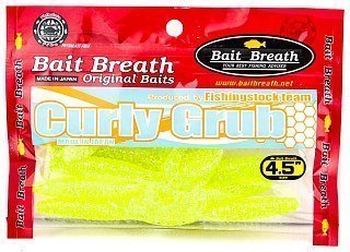 Приманка Bait Breath Curly Grub 4,5" Ur27 уп.8шт - фото 3