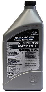 Масло Quicksilver Premium plus моторное минеральное 2-тактн 1л