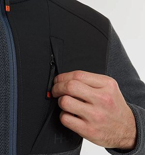 Джемпер H.U.T. Urman флис тёмно-серый/чёрный - фото 6