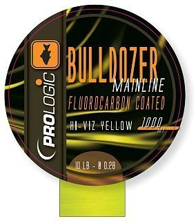 Леска Prologic Bulldozer FC coated mono 1000м 15lbs 0.33мм fluo yellow