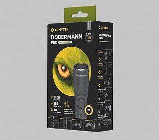 Фонарь Armytek Dobermann Pro Magnet USB теплый - фото 3
