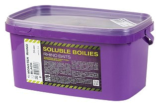 Бойлы Rhino Baits Monster Rhino Black монстр краб и перец пылящие 24мм 2кг ведро - фото 1