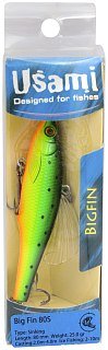 Воблер Usami Bigfin 80S раттлин цв 602