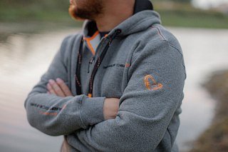 Толстовка Savage Gear Classic Zip Grey Melange  - фото 4