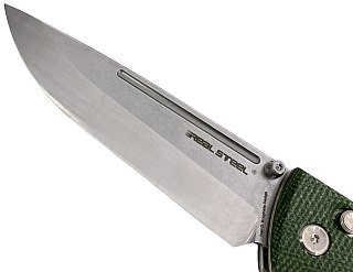 Нож складной Real Steel Pathfinder Folder Green Micarta клинок 14C28N 9,7см - фото 2