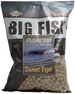 Пеллетс Dynamite Baits плавающий Big Fish sweet tiger 11мм 1,1кг